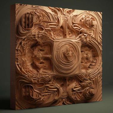 Patterns and decorations Alex gray 4 3d model